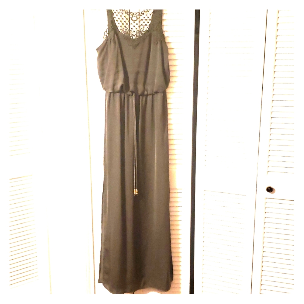Satin maxi dress